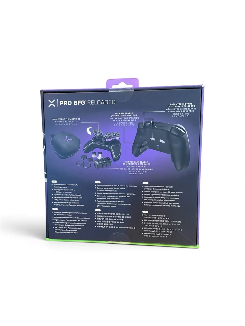 Victrix Pro BFG Reloaded Wireless Controller - Black & Purple Accents